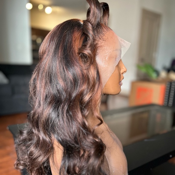 24’ Hand painted pre-custom highlight Lace-front Bodywave - Picture 3 of 12
